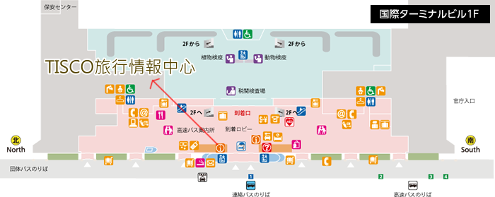 福岡機場1F平面圖.jpg - 日本九州福岡機場交通+JR PASS購買